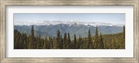 Framed Mountain range, Olympic Mountains, Hurricane Ridge, Olympic National Park, Washington State, USA