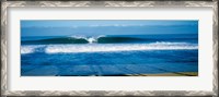 Framed Waves in the ocean, North Shore, Oahu, Hawaii