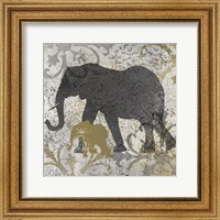 Framed Elephants Exotiques