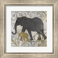 Framed Elephants Exotiques
