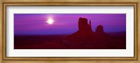 Framed Sunset in Monument Valley, Utah (red)