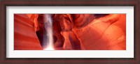 Framed Rock formations in Antelope Canyon, Arizona
