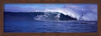 Framed Surfer in the ocean, Maui, Hawaii, USA