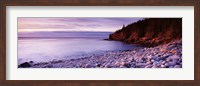 Framed Sunset over the coast, Acadia National Park, Maine