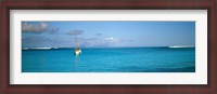 Framed Boat in the ocean, Huahine Island, Society Islands, French Polynesia