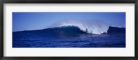 Framed Dark Blue Sea with Small Wave