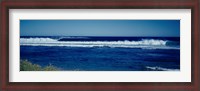 Framed Bright Blue Ocean Water