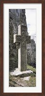 Framed Stone cross at a castle, Bran Castle, Brasov, Transylvania, Mures County, Romania