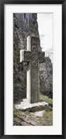 Framed Stone cross at a castle, Bran Castle, Brasov, Transylvania, Mures County, Romania