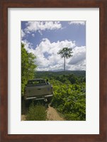 Framed Truck a dirt road, Malao, Big Bay Highway, Espiritu Santo, Vanuatu