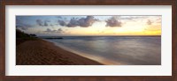 Framed Sunrise over an ocean, Waipouli Beach, Kauai, Hawaii, USA