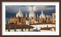 Framed Low angle view of a cathedral, Immaculate Conception Cathedral, Cuenca, Azuay Province, Ecuador