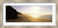 Framed Sunset over the beach, Lagos, Faro District, Algarve, Portugal