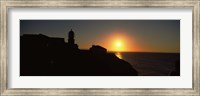 Framed Lighthouse on the coast, Cape Sao Vincente, Sagres, Algarve, Portugal
