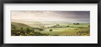 Framed Foggy field, Villa Belvedere, San Quirico d'Orcia, Val d'Orcia, Siena Province, Tuscany, Italy