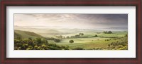 Framed Foggy field, Villa Belvedere, San Quirico d'Orcia, Val d'Orcia, Siena Province, Tuscany, Italy
