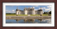 Framed Reflection of a castle in a river, Chateau Royal De Chambord, Loire-Et-Cher, Loire Valley, Loire River, Region Centre, France