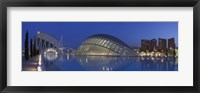 Framed Opera house at the waterfront, Ciutat De Les Arts I Les Ciencies, Valencia, Spain