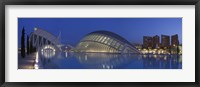 Framed Opera house at the waterfront, Ciutat De Les Arts I Les Ciencies, Valencia, Spain