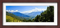 Framed Clouds over mountains, Valchiavenna, Lake Como, Lombardy, Italy
