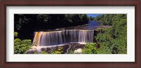 Framed Waterfall in a forest, Tahquamenon Falls, Tahquamenon River, Michigan, USA