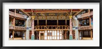 Framed Interiors of a stage theater, Globe Theatre, London, England