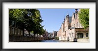 Framed Canal in Bruges, West Flanders, Belgium