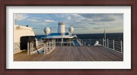 Framed Cruise ship deck, Bruges, West Flanders, Belgium