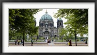 Framed People in a park in front of a cathedral, Berlin Cathedral, Berlin, Germany