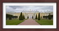 Framed Facade of a palace, Peterhof Grand Palace, St. Petersburg, Russia