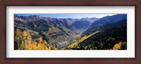 Framed High angle view of a valley, Telluride, San Miguel County, Colorado, USA