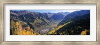 Framed High angle view of a valley, Telluride, San Miguel County, Colorado, USA