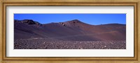 Framed Trail in volcanic landscape, Sliding Sands Trail, Haleakala National Park, Maui, Hawaii, USA