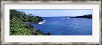 Framed Black Sand Beach, Hana Highway, Waianapanapa State Park, Maui, Hawaii