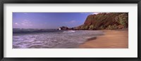 Framed Cliff on the beach, Hamoa Beach, Hana, Maui, Hawaii, USA