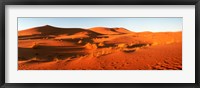 Framed Desert at sunrise, Sahara Desert, Morocco