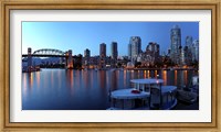 Framed Skyscrapers at the waterfront, Burrard Bridge, False Creek, Vancouver, British Columbia, Canada 2011