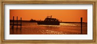 Framed Small yachts in the Atlantic ocean, Intracoastal Waterway, Charleston, Charleston County, South Carolina, USA