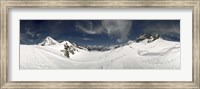 Framed Low angle view of a glacier, Aletsch Glacier, Jungfraujoch, Berne Canton, Switzerland