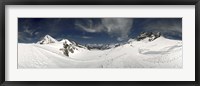 Framed Low angle view of a glacier, Aletsch Glacier, Jungfraujoch, Berne Canton, Switzerland