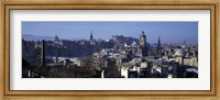 Framed High angle view of buildings in a city, Edinburgh, Scotland