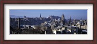 Framed High angle view of buildings in a city, Edinburgh, Scotland