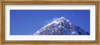 Framed Low angle view of a mountain, Buachaille Etive Mor, Rannoch Moor, Highlands Region, Scotland