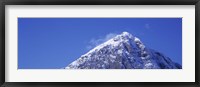 Framed Low angle view of a mountain, Buachaille Etive Mor, Rannoch Moor, Highlands Region, Scotland