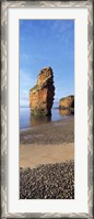 Framed Pebbles on the beach, Ladram Bay, Devon, England