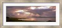 Framed Cuillins hills and Scalpay from across Broadford Bay, Isle of Skye, Scotland