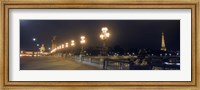 Framed Pont Alexandre III with the Eiffel Tower and Hotel Des Invalides in the background, Paris, Ile-de-France, France