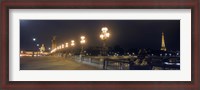 Framed Pont Alexandre III with the Eiffel Tower and Hotel Des Invalides in the background, Paris, Ile-de-France, France