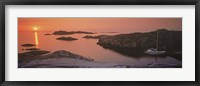 Framed Sailboat on the coast, Lilla Nassa, Stockholm Archipelago, Sweden