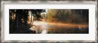 Framed Fog over a river, Dal River, Sweden